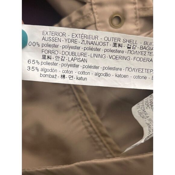 Zara Basic Tan Hooded Windbreaker Jacket Size XS - Picture 13 of 13
